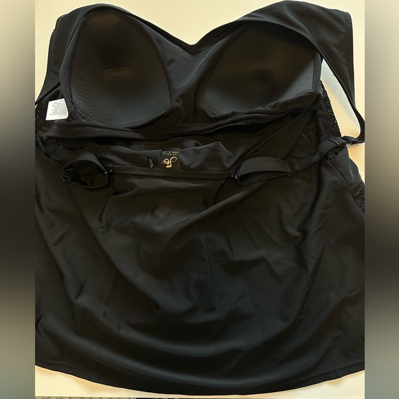 Sea Black Tankini top, 2XL - Picture 7 of 7